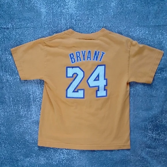 KOBE BRYANT LAKERS #24 T-SHIRT ADIDAS KIDS - Picture 2 of 9